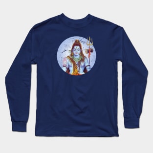 Lord Shiva from Hindu Mythology - Grunge Long Sleeve T-Shirt